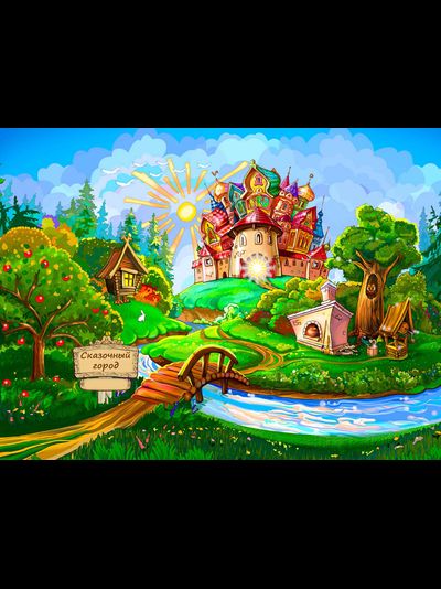 Купить греющую картину с фото сказочный город