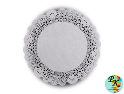 САЛФЕТКА АЖУРНАЯ БУМАЖНАЯ БЕЛАЯ 20 СМ