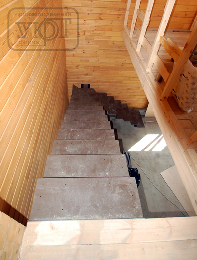 мк №42. металлический каркас лестницы