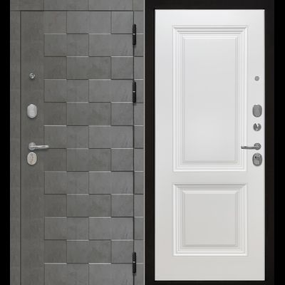 Входная дверь Ферзь  Шелли  эмалит белый