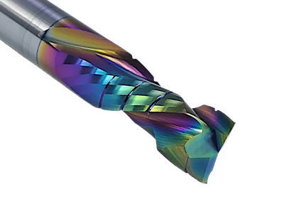 Фреза компрессионная со стружколомами спиральная 6x25 s6x60 Z2+2 HM