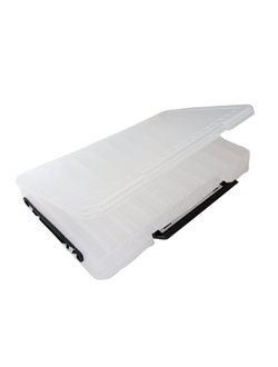 Коробка двухсторонняя 34х22х5см (18отделений),  размер XXL/ цвет прозрачный