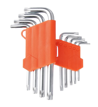 Набор ключей ЕРМАК 657-023 TORX-профиль 9пр. (50х3мм-125х9мм)
