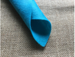Фетр мягкий, толщина 0,5-1 мм, размер 20*30 см, 1 лист, цвет голубой