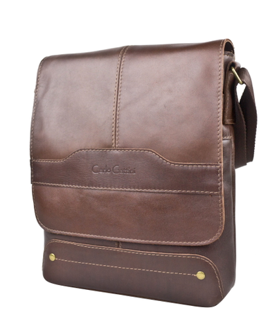 Кожаная мужская сумка Melazzo Premium brown (арт. 
5073-53)