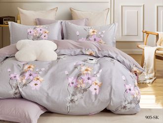 Постельное белье Cleo семейное сатин 150х210х2 230х250х1 50х70х2+5см 70х70х2 41/905-SK