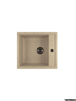 Мойка из искусственного мрамора MIXLINE ML-GM28 прямоугольная отверстие справа 445*500*190мм