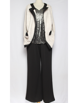 КОСТЮМ БРЮЧНЫЙ "Твид" бежевый р.54,56