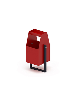 Урна с пепельницей (красная) - МФ 50.01.06-01