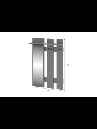 Энни вешалка ВШ1 Графит