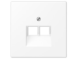 Крышка для розеток 2хRJ, белый матовый LS969-2UAWWM