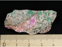 Кобальтокальцит, кристаллы на породе, Марокко (44*20*14 мм, 15 г) №28681