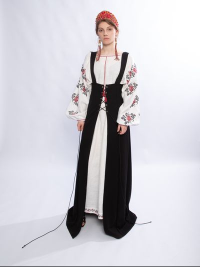 Платье рубаха "Розы"