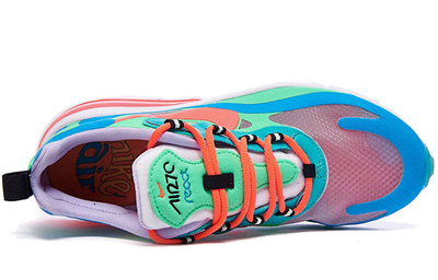спортивные женские кроссовки Nike Air Max Womens 270 React 'Electro Green Lagoon' AT6174-300