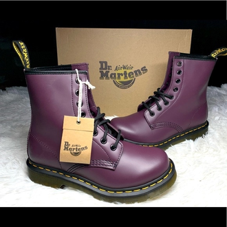 БОТИНКИ DR. MARTENS (ДОКТОР МАРТИНС) 1460 сиреневые женские