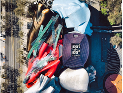 Картина обогреватель, спутниковое фото музея поп-культуры