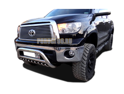 Защита переднего бампера скоба низкая+акула d76/60/42 для Toyota Tundra (2007-2013)