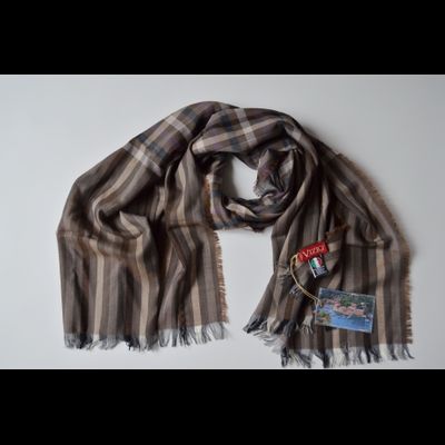 Платок из шерсти Vizio Италия 6214 ореховый