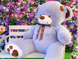 Огромный плюшевый мишка 180 см серый Тони