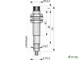 Датчик индуктивный бесконтактный И04-NO-PNP-ПГ (Д16Т)