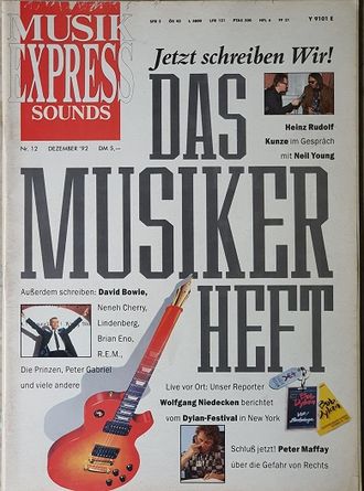 Musikexpress Sounds Magazine March 1994 Peter Maffay, Иностранные музыкальные журналы, Intpressshop