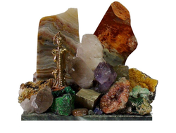 Самоцветная горка "Хозяйка медной горы", разные размеры