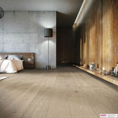 Паркетная доска Haro Дуб Песочно-Серый Маркант 535449 1-пол масло-лак