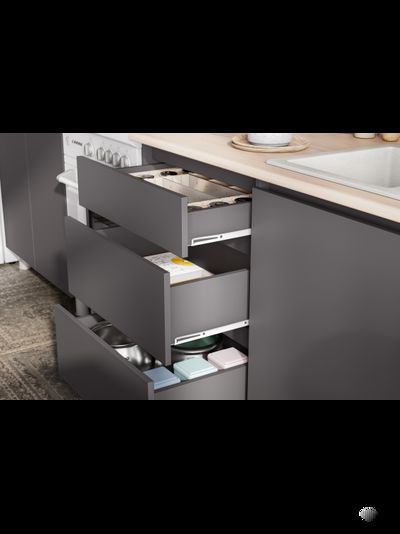 Денвер кухонный гарнитур 1,6 м Графит серый