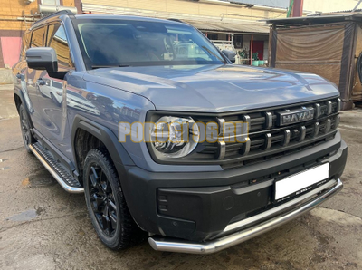 Защита переднего бампера Папа Тюнинг d60 Haval H3 2024-