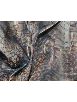 " Мокрый" шёлк МОНОРЕЙ 302 змея Цвет 01