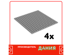 Plate 16 x 16, Light Bluish Gray (914050) / 4 шт.