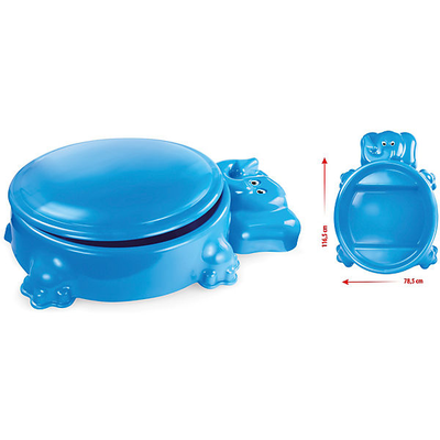 Песочница пластиковая Слоник с крышкой