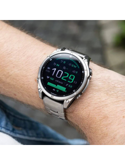 Часы Garmin Fenix 8 - 47mm AMOLED Sapphire Bare Titanium / Graphite / Titanium Band