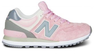 New balance 574 Розовые с серым женские (37-41) Арт. 072М