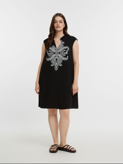 Женская блузка с принтом большого размера в модном бутике XLady