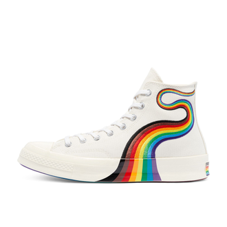 Кеды Converse Chuck Taylor 70 High Top белые с радугой