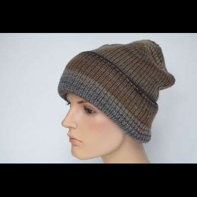 Шапка с отворотом Италия Vizio 110 CRY ореховая