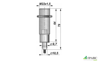 Индуктивный взрывозащищенный датчик SNI 18D-6-D резьба М22х1,5