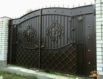 Металлические ворота - Арт 020