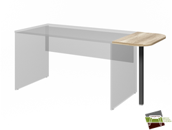 Столешница приставная L-81 Дуб Каньон 700*380*25 мм (Ш*Г*В)