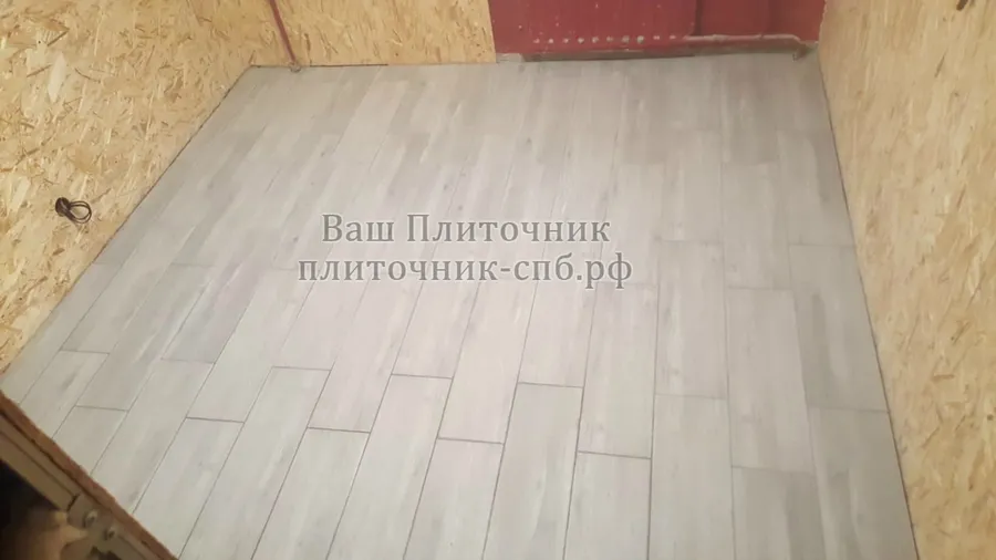 укладка плитки на пол