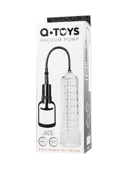 769009 ПОМПА ДЛЯ ПЕНИСА TOYFA A-TOYS,TPE, ПРОЗРАЧНЫЙ, 23,5 СМ. МИН. ДИАМЕТР 5, МАКС.ДИАМЕТР 5,6