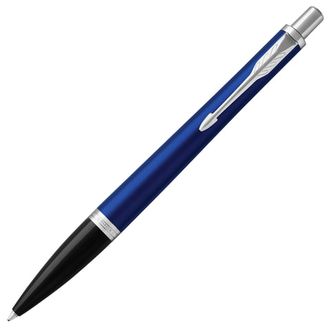 Ручка подарочная шариковая PARKER "Urban Core Nightsky Blue CT", темно-синий лак, хромированные детали, синяя, 1931581