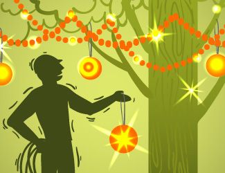 Повесить скворечник для птиц, снять кошку с дерева и другие услуги.