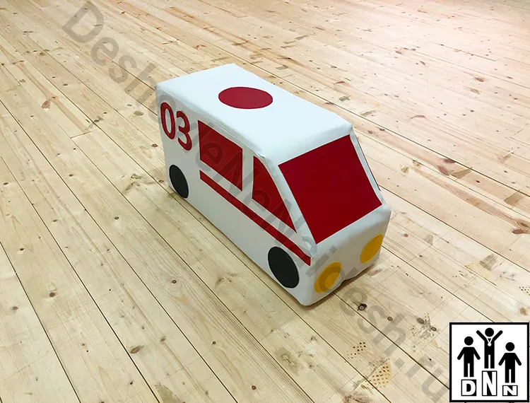 Контурная игрушка «Машина скорой помощи»