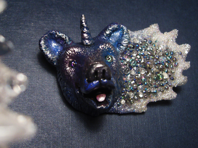 Волшебная брошь "Большая Медведица и звёзды"