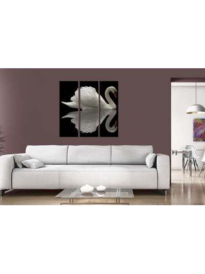 Модульная картина &quot;Одинокий лебедь&quot;