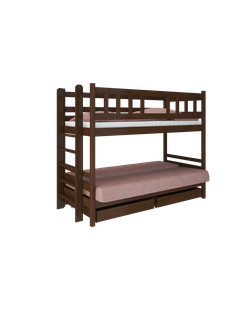 Кровать чердак " Фламинго " орех (МФБ)