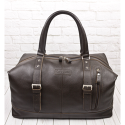 Кожаная дорожная сумка Campora brown (арт. 4019-04)