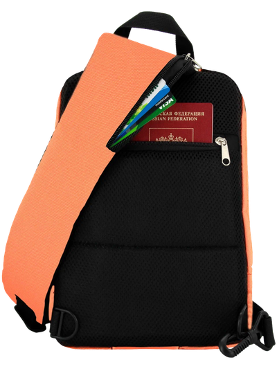 Рюкзак с одной лямкой - сумка на грудь Optimum XXL RL, оранжевый